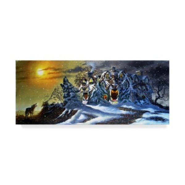 Trademark Fine Art D. Rusty Rust 'Haunted Mansion' Canvas Art, 8x19 ALI25846-C819GG